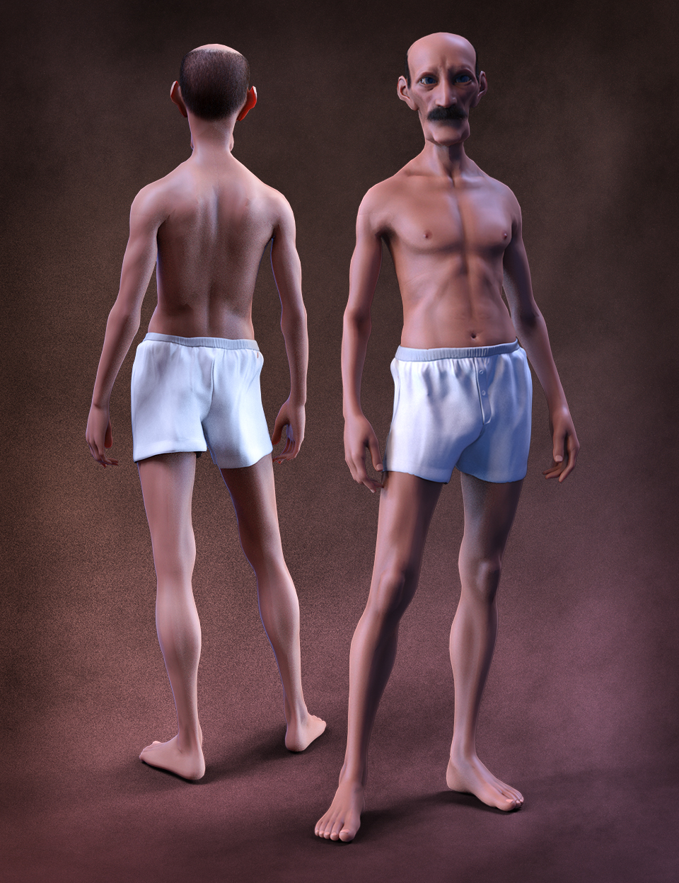 The Strange Man Characters and Hair Set for Genesis 8 Male by: Matari3D, 3D Models by Daz 3D