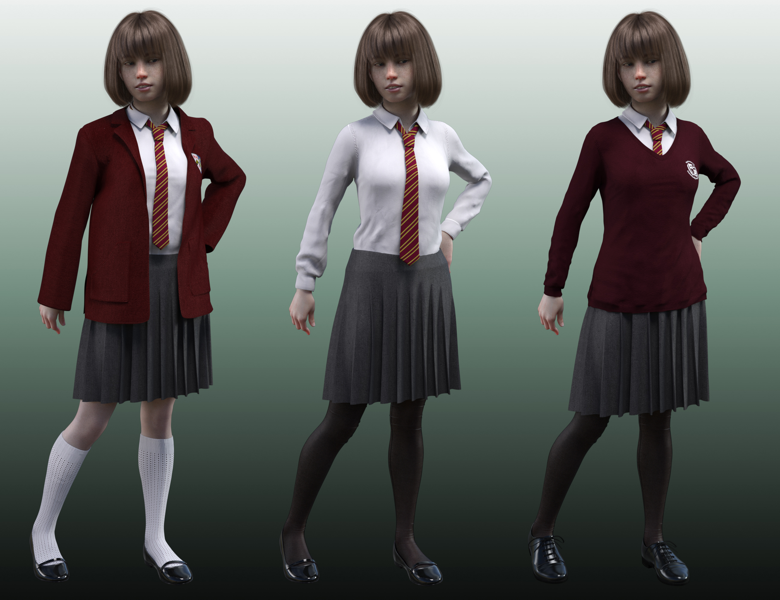 dForce Time For School for Genesis 8 Females by: Dogz, 3D Models by Daz 3D