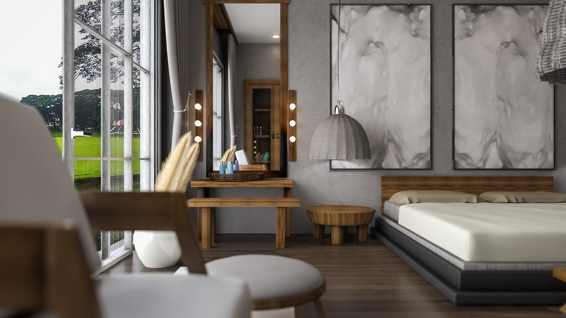 Wood Bedroom by: clacydarch3d, 3D Models by Daz 3D