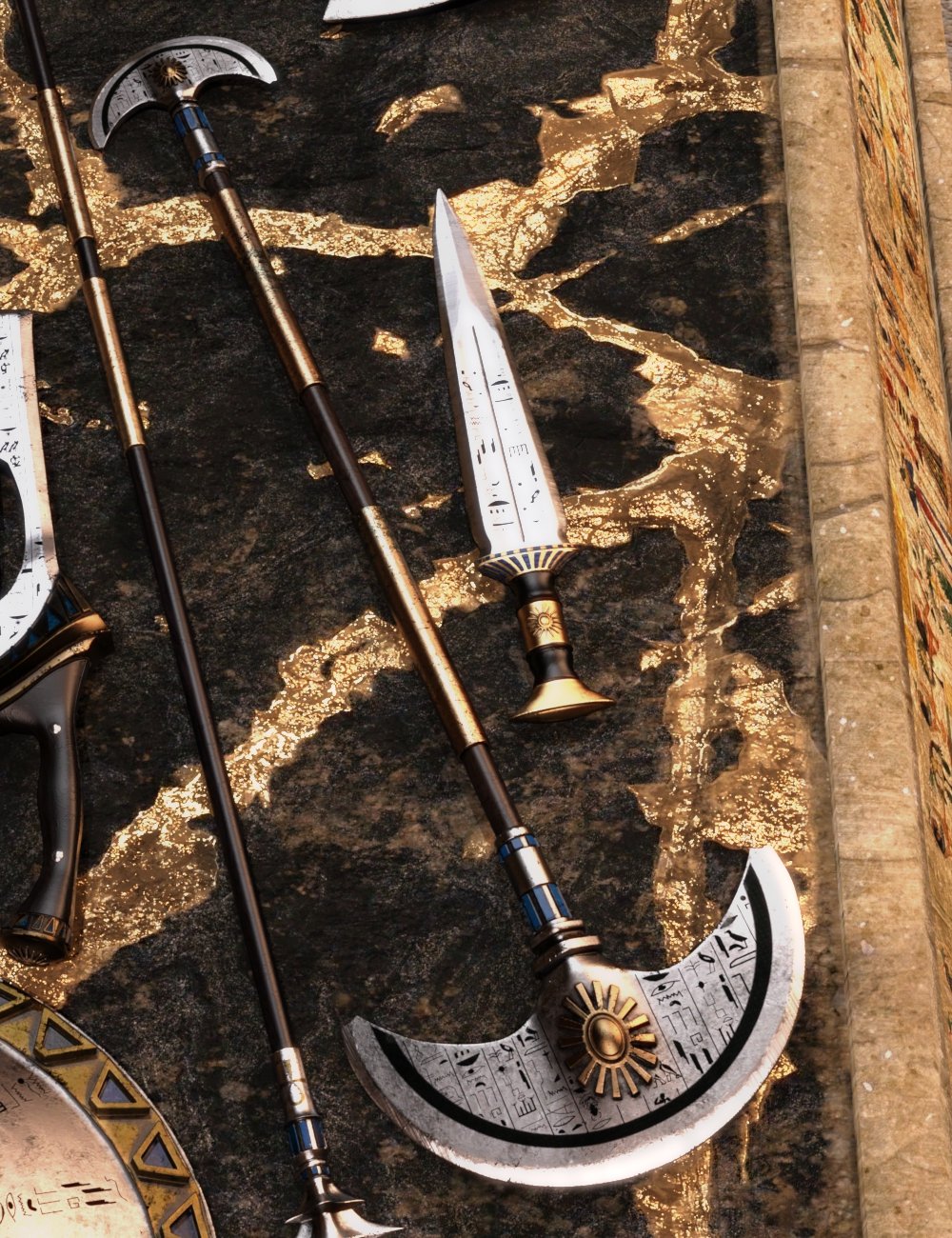 Aten Weapons Collection Aten Weapons Collection by: Britech, 3D Models by Daz 3D
