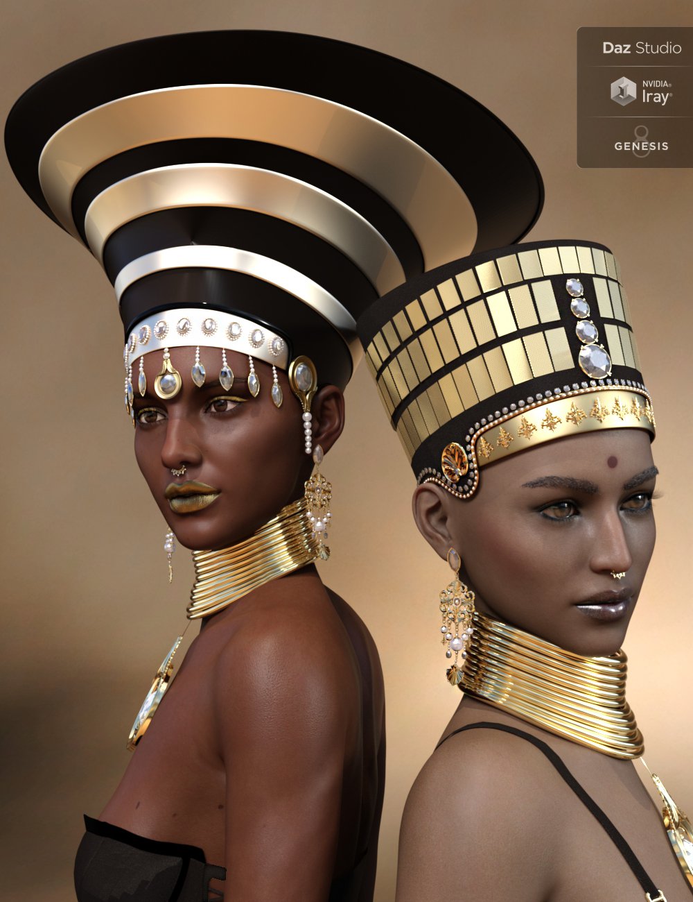 Egyptian - Or Not for Genesis 8 Female by: 3DStyle, 3D Models by Daz 3D