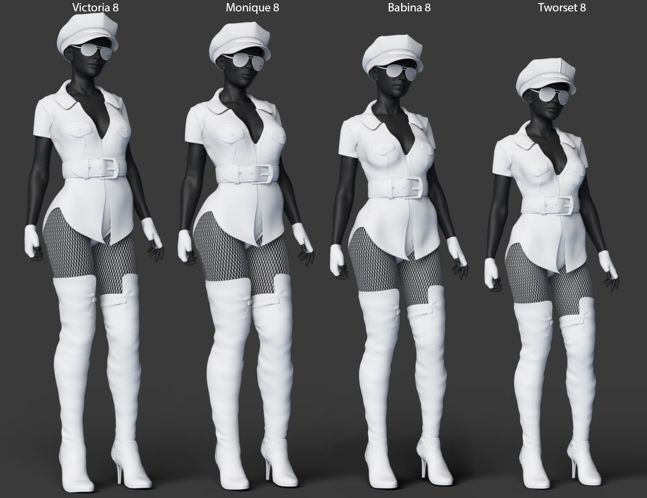 dForce Smoky Diamond Outfit for Genesis 8 Females by: Barbara BrundonSade, 3D Models by Daz 3D