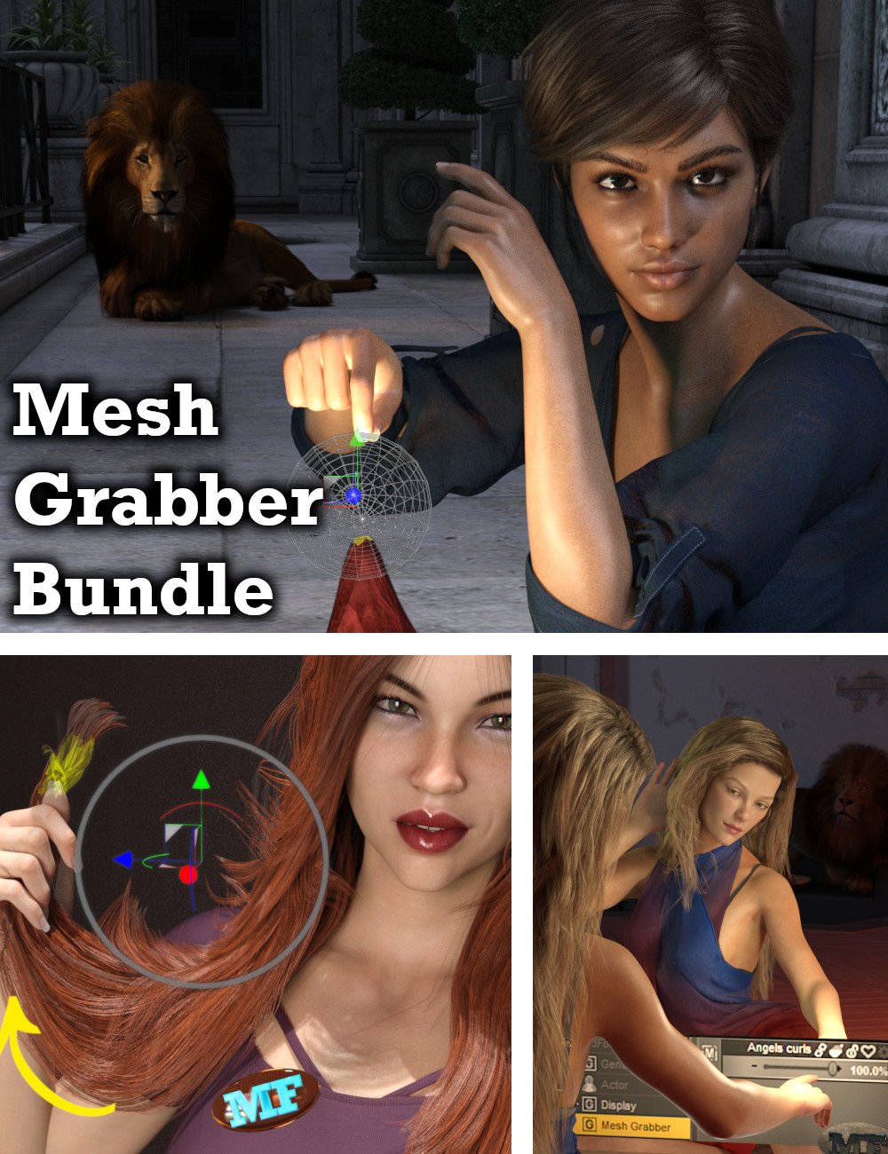 Mesh Grabber Bundle (Mac) by: ManFriday, 3D Models by Daz 3D