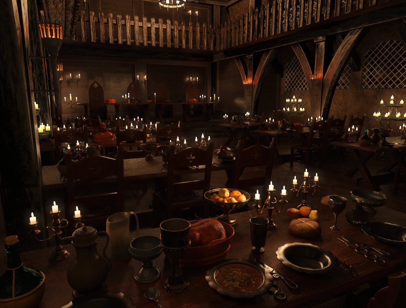 FG Medieval Great Hall FG Medieval Great Hall by: Fugazi1968Ironman, 3D Models by Daz 3D