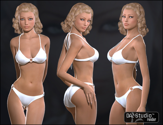 LR Kate for V4 by: Liquid Rust, 3D Models by Daz 3D