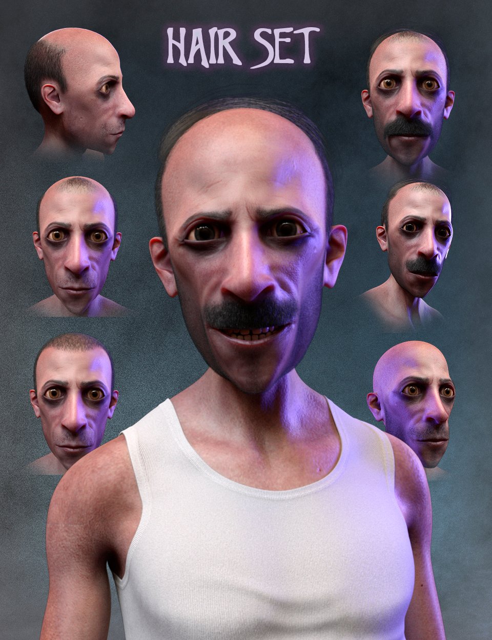 Strange Man Morton for Genesis 8 Male by: Matari3D, 3D Models by Daz 3D