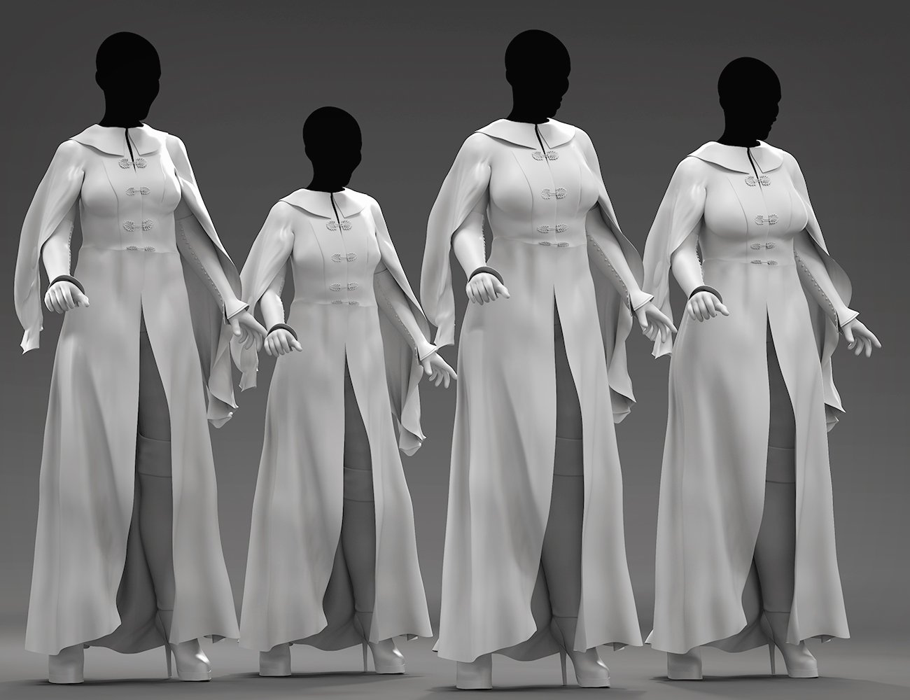 dForce Winter Splendor Outfit for Genesis 8 Females by: Barbara BrundonUmblefuglySadeMoonscape Graphics, 3D Models by Daz 3D