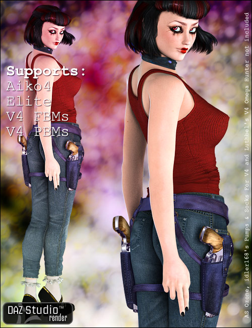 Tres Chic for Victoria 4 Elite and Aiko 4 by: 4blueyes, 3D Models by Daz 3D