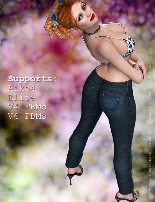 Tres Chic for Victoria 4 Elite and Aiko 4 by: 4blueyes, 3D Models by Daz 3D
