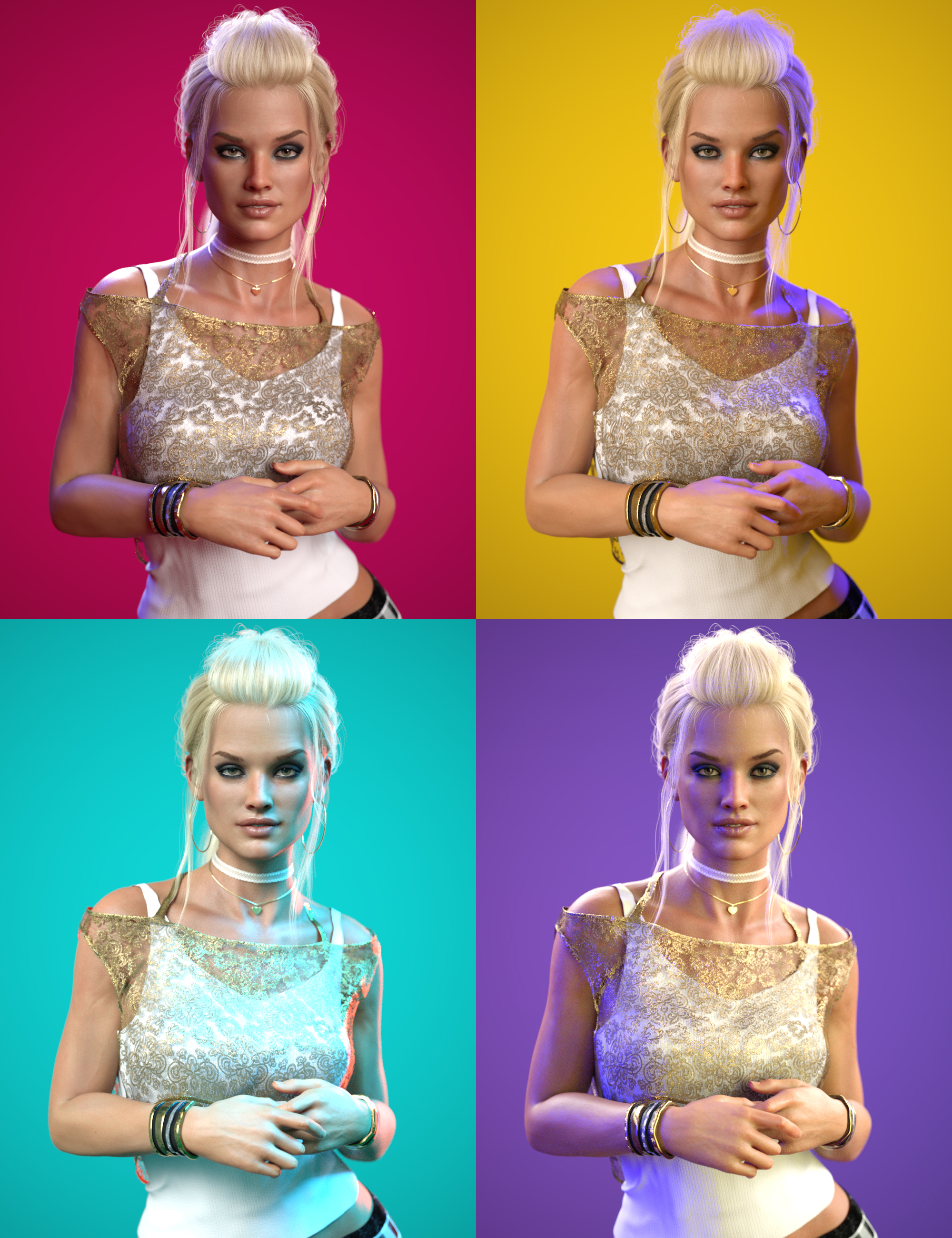 Click N' Render - POP Edition - IBL Set by: Cake One, 3D Models by Daz 3D