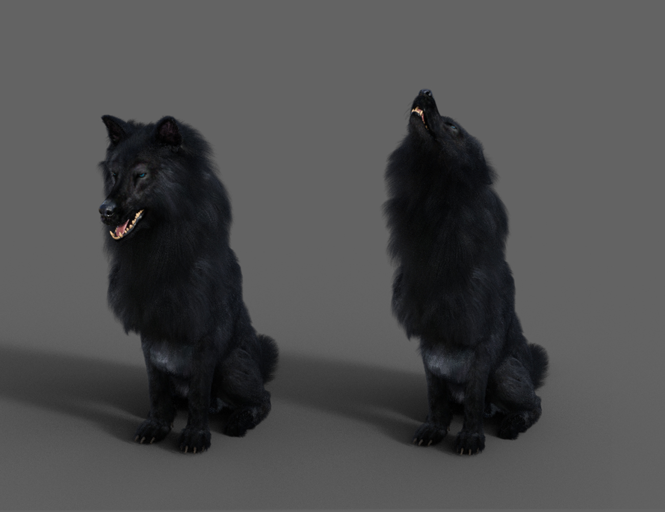 Dire Wolf Animations for Daz Dog 8 and Genesis 8 by: ThreeDigital, 3D Models by Daz 3D