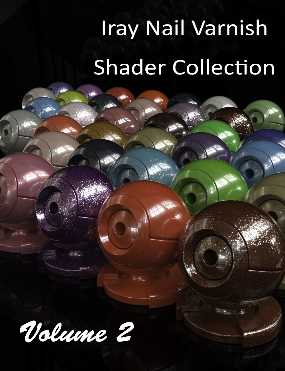 Iray Nail Varnish Shaders Volume 2 by: Serum, 3D Models by Daz 3D