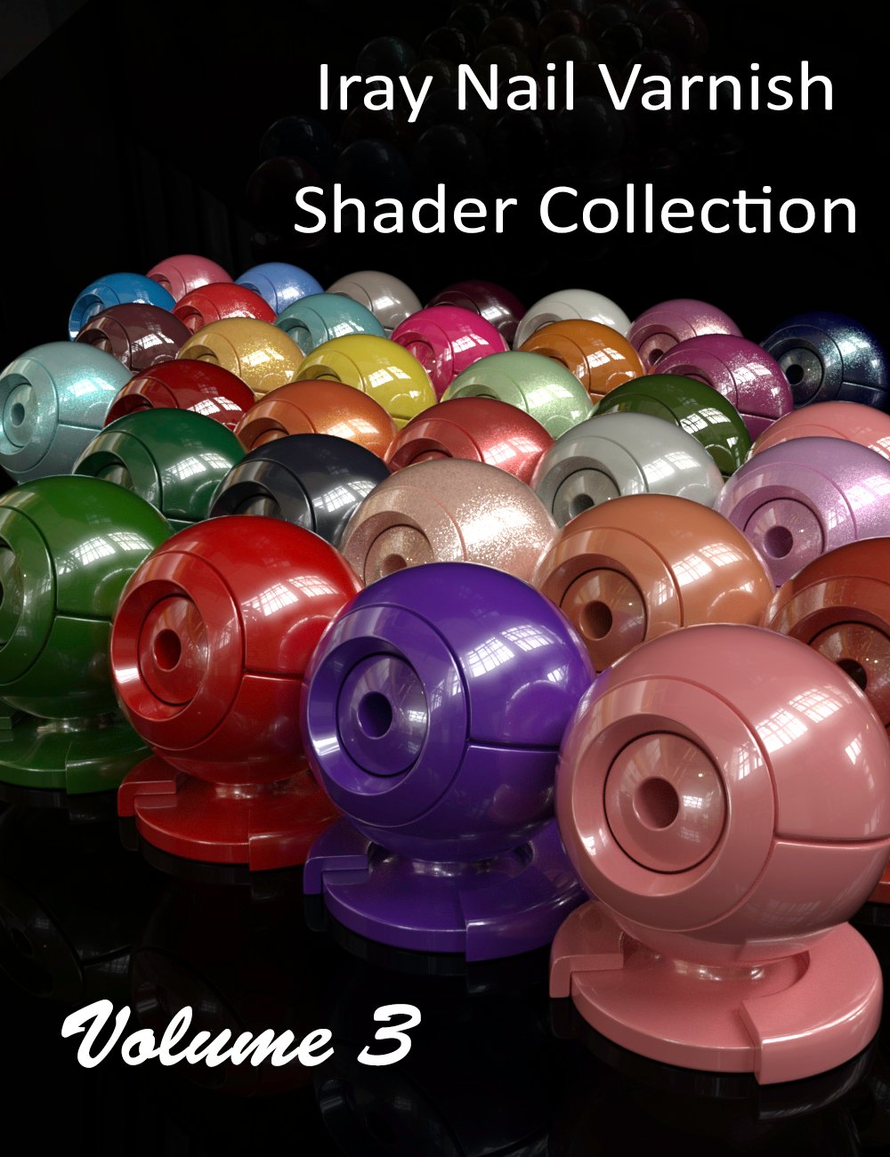 Iray Nail Varnish Shaders Volume 3 by: Serum, 3D Models by Daz 3D