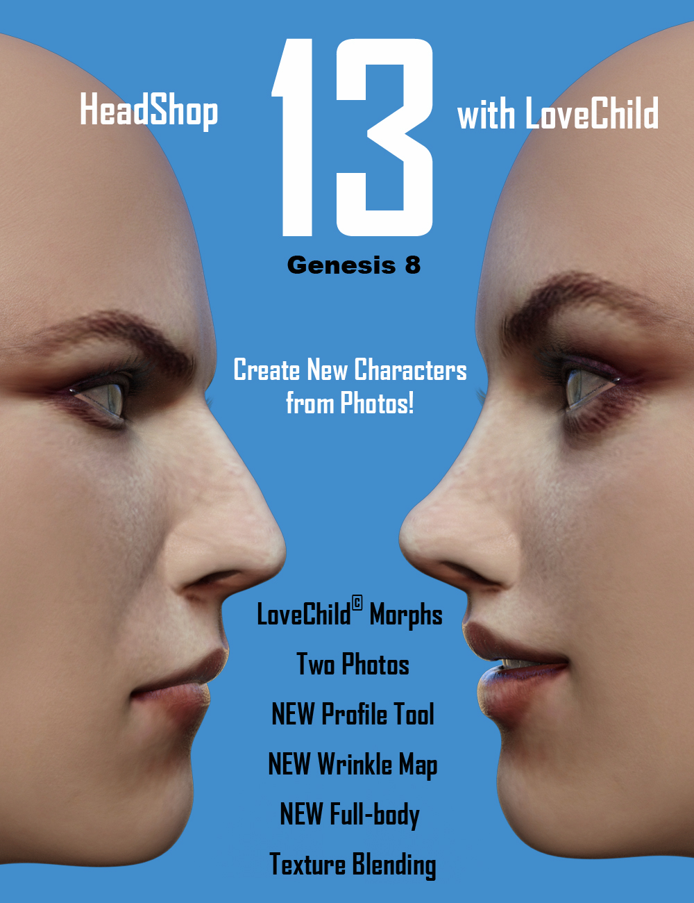 HeadShop 13 Genesis 8 by: Abalone LLC, 3D Models by Daz 3D