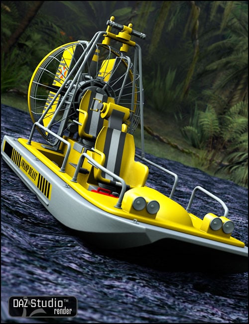 Swamp Boat by: , 3D Models by Daz 3D