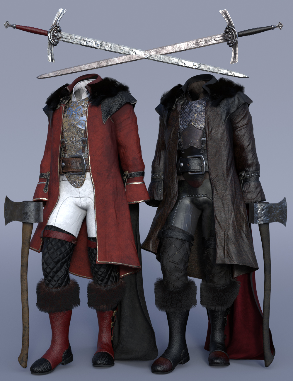 dForce Folklore Outfit for Genesis 8 Males by: Barbara BrundonMoonscape GraphicsSade, 3D Models by Daz 3D