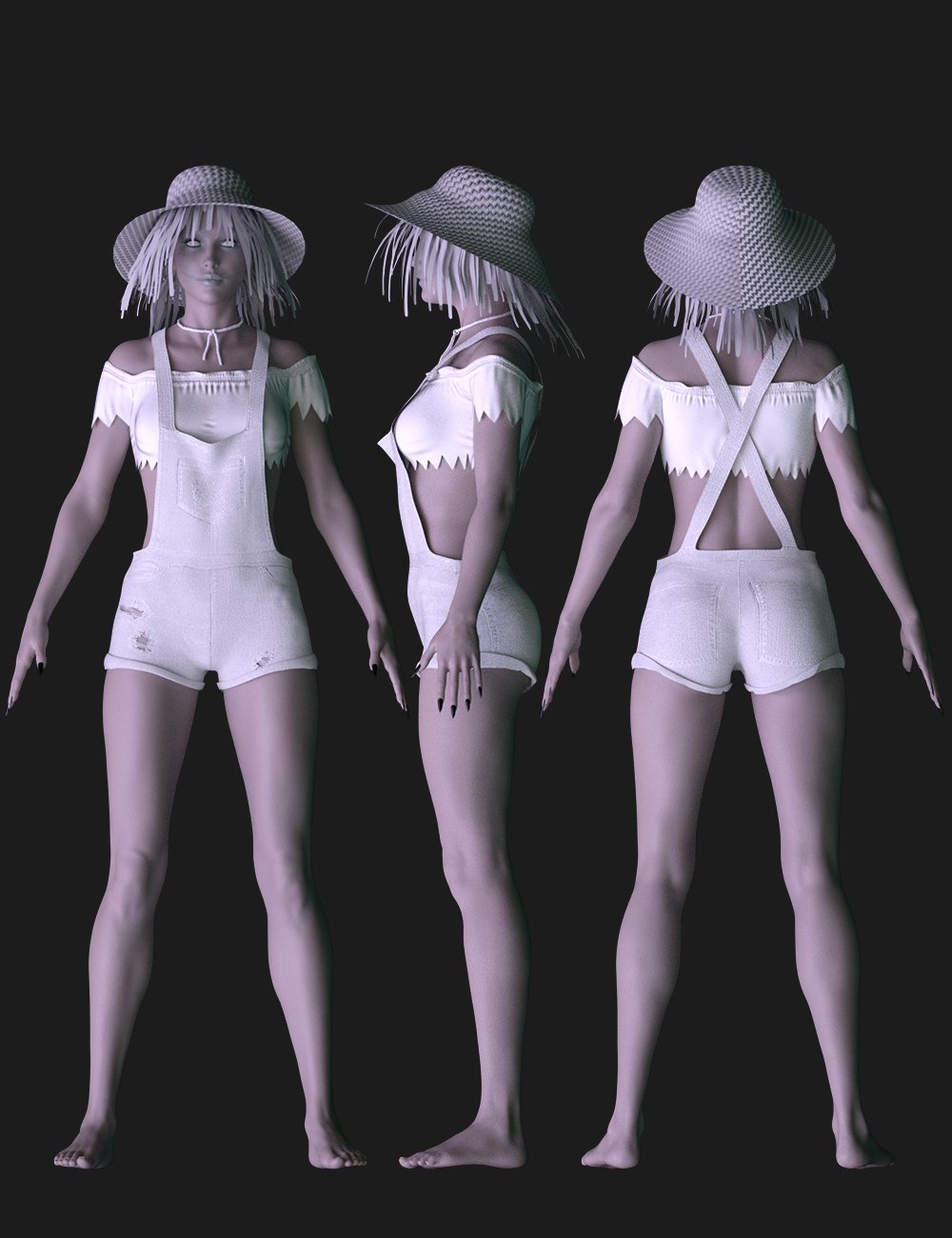 X-Fashion Scarecrow Costume for Genesis 8 Females by: xtrart-3d, 3D Models by Daz 3D
