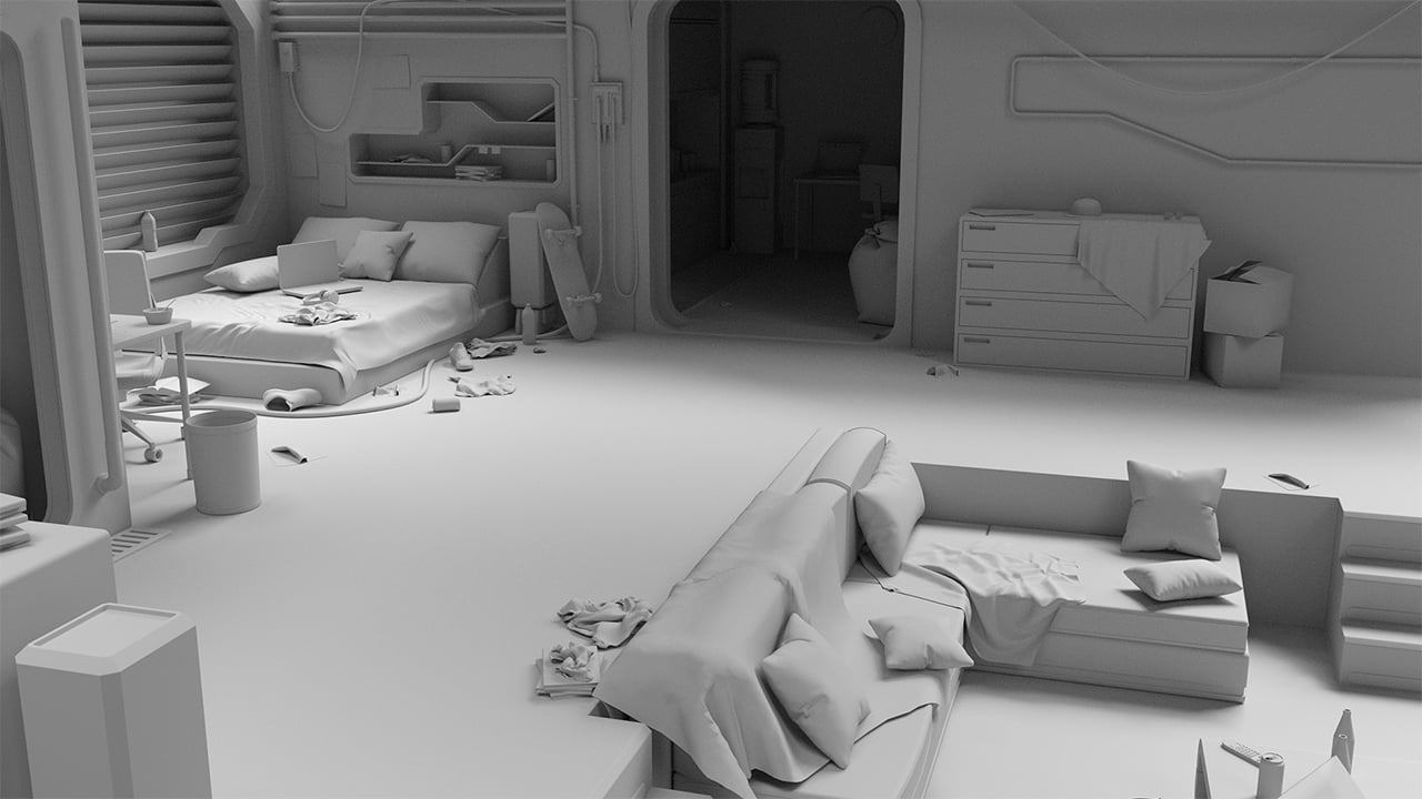 Cyberpunk Apartment by: Mely3D, 3D Models by Daz 3D