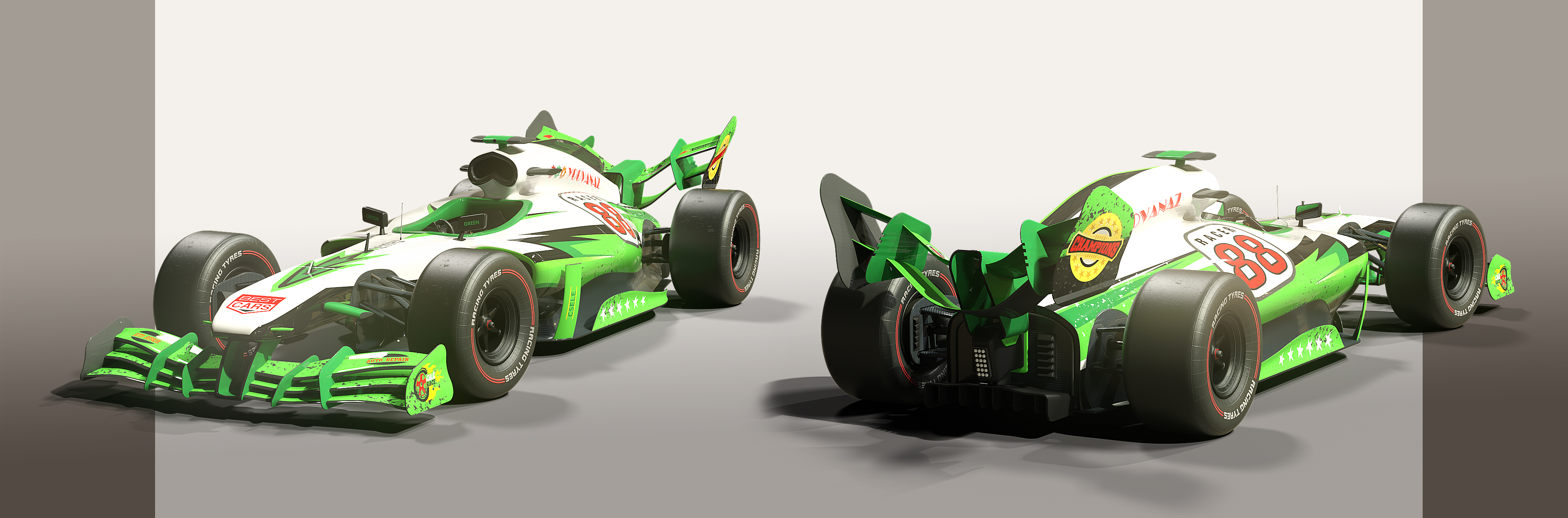 Fermion Race Car : Fury by: FToRi, 3D Models by Daz 3D