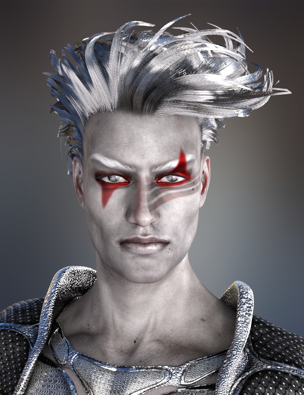 dForce Electro Hair for Genesis 3 and 8