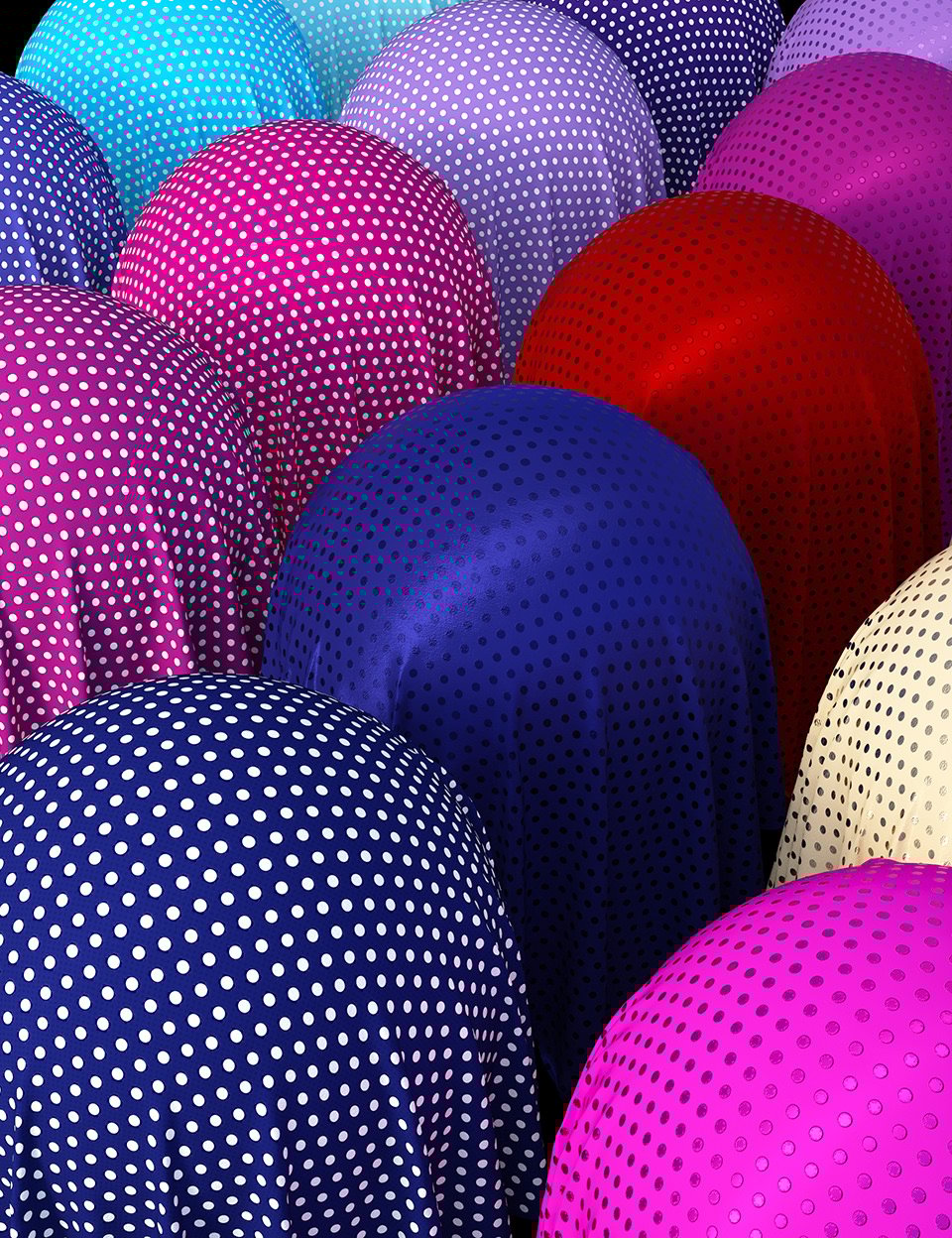 Polka Dot Satin Fabric Iray Shaders by: Nelmi, 3D Models by Daz 3D
