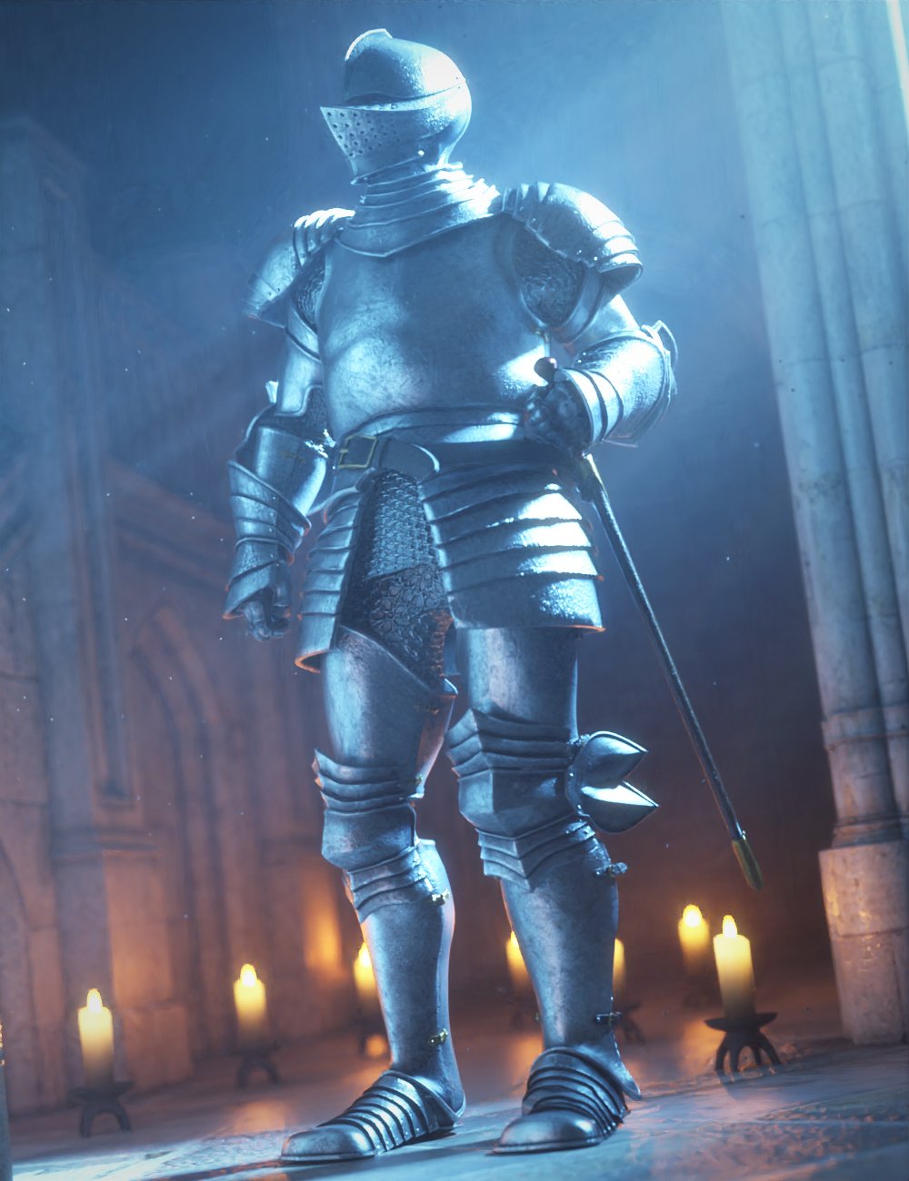 The Knight Series 01 for Genesis 8 Males by: Jerry Jang, 3D Models by Daz 3D