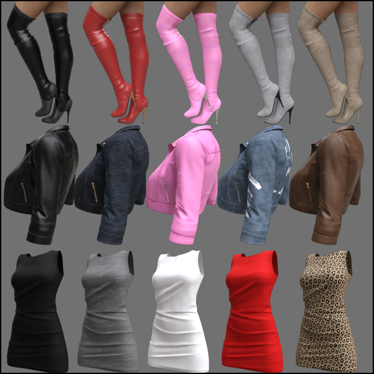 Sassy Edge Outfit for Genesis 8 Females by: Nikisatez, 3D Models by Daz 3D