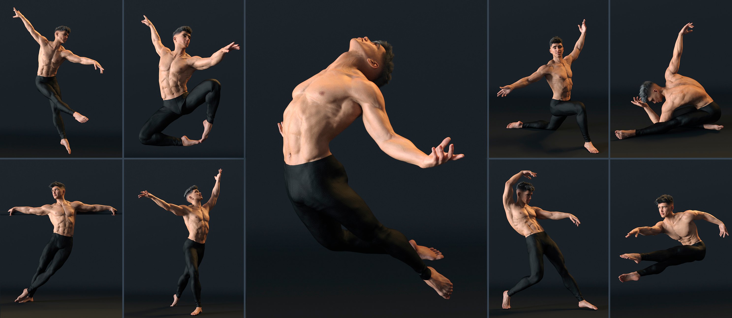 dynamic dance poses