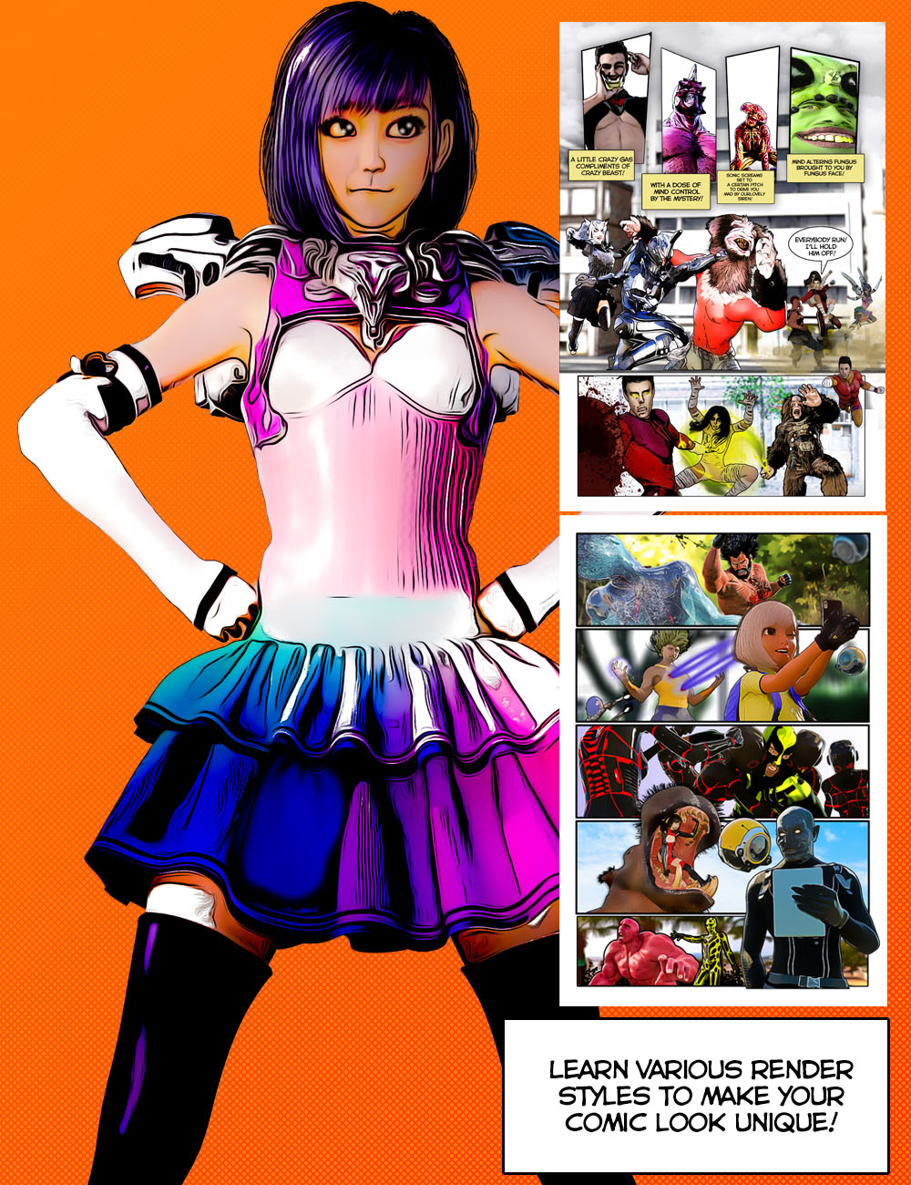 How to make your own comic daz 3d