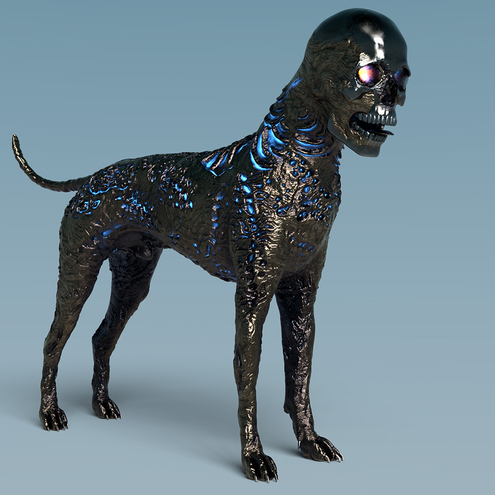 Skull Hound HD for Daz Dog 8 by: Oso3D, 3D Models by Daz 3D