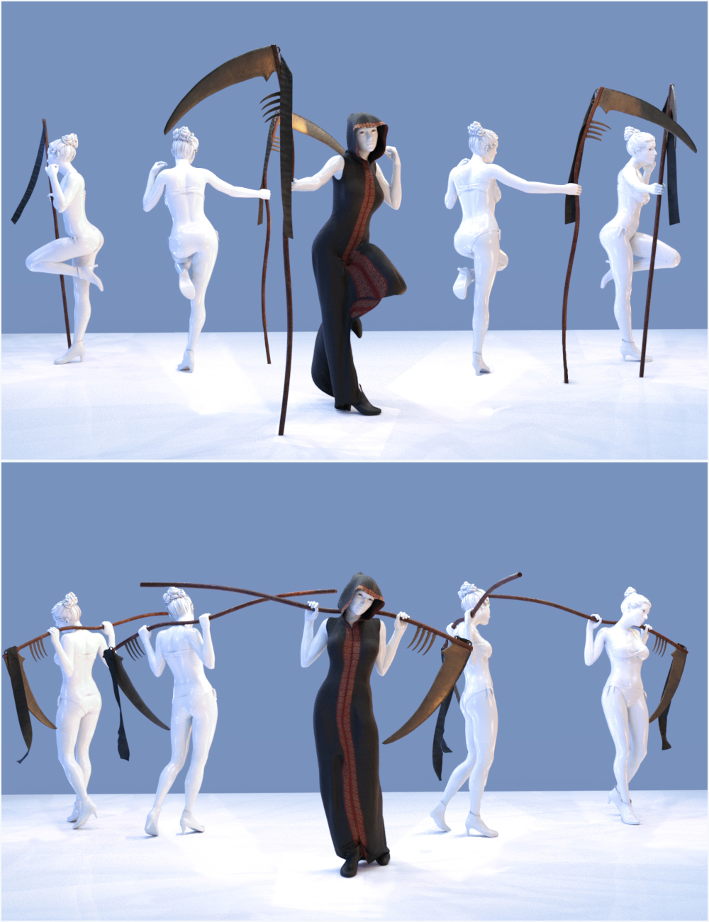 FF's Eternal Handmaiden Poses for Genesis 8 Female by: FeralFey, 3D Models by Daz 3D