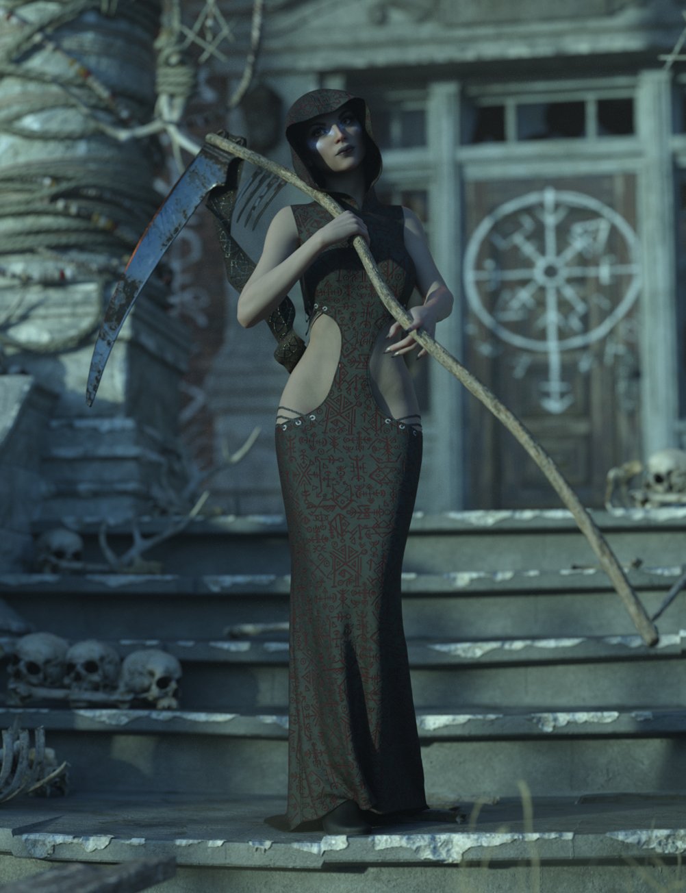 Ethereal Textures for Eternal Handmaiden Outfit by: Moonscape GraphicsSade, 3D Models by Daz 3D