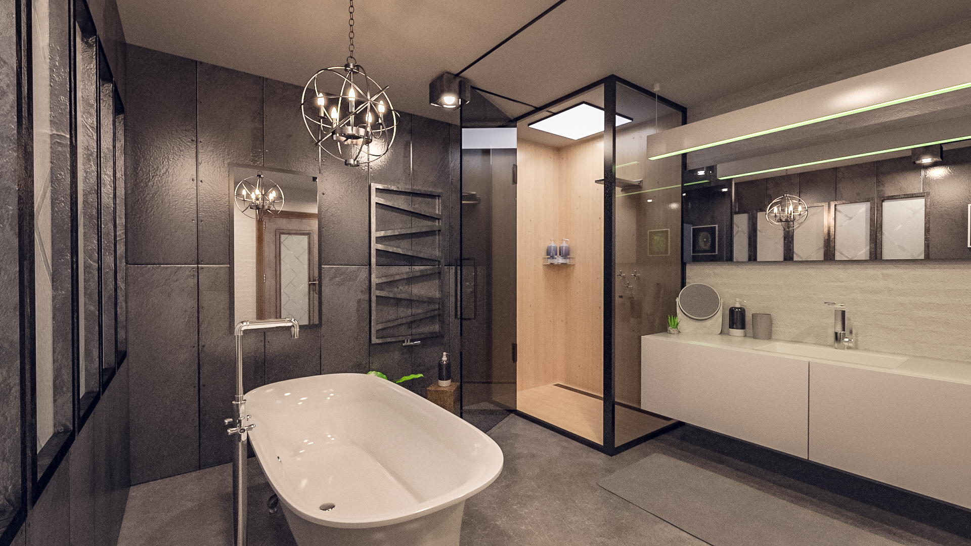 Industrial Bathroom by: Tesla3dCorp, 3D Models by Daz 3D
