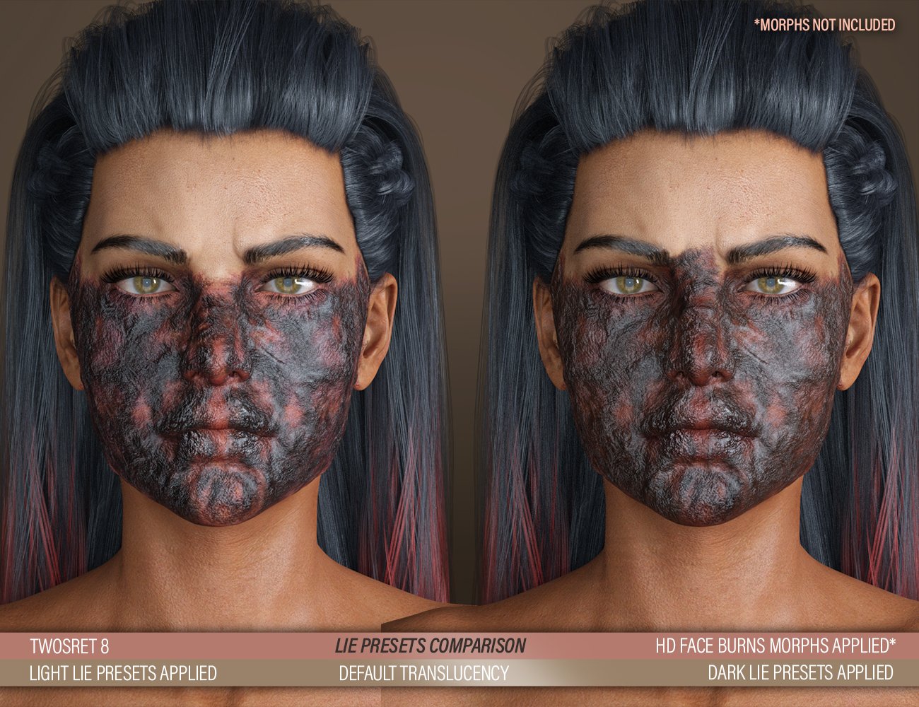 HD Face Burns AddOn for Genesis 8 Females HD Face Burns AddOn for Genesis 8 Females by: FenixPhoenixEsid, 3D Models by Daz 3D
