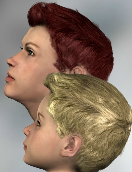 BillyHawk Hair by: Neftis3D, 3D Models by Daz 3D