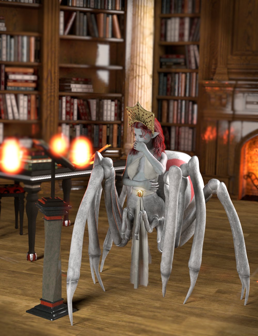 SY Spiderfolk for Genesis 8 by: Sickleyield, 3D Models by Daz 3D