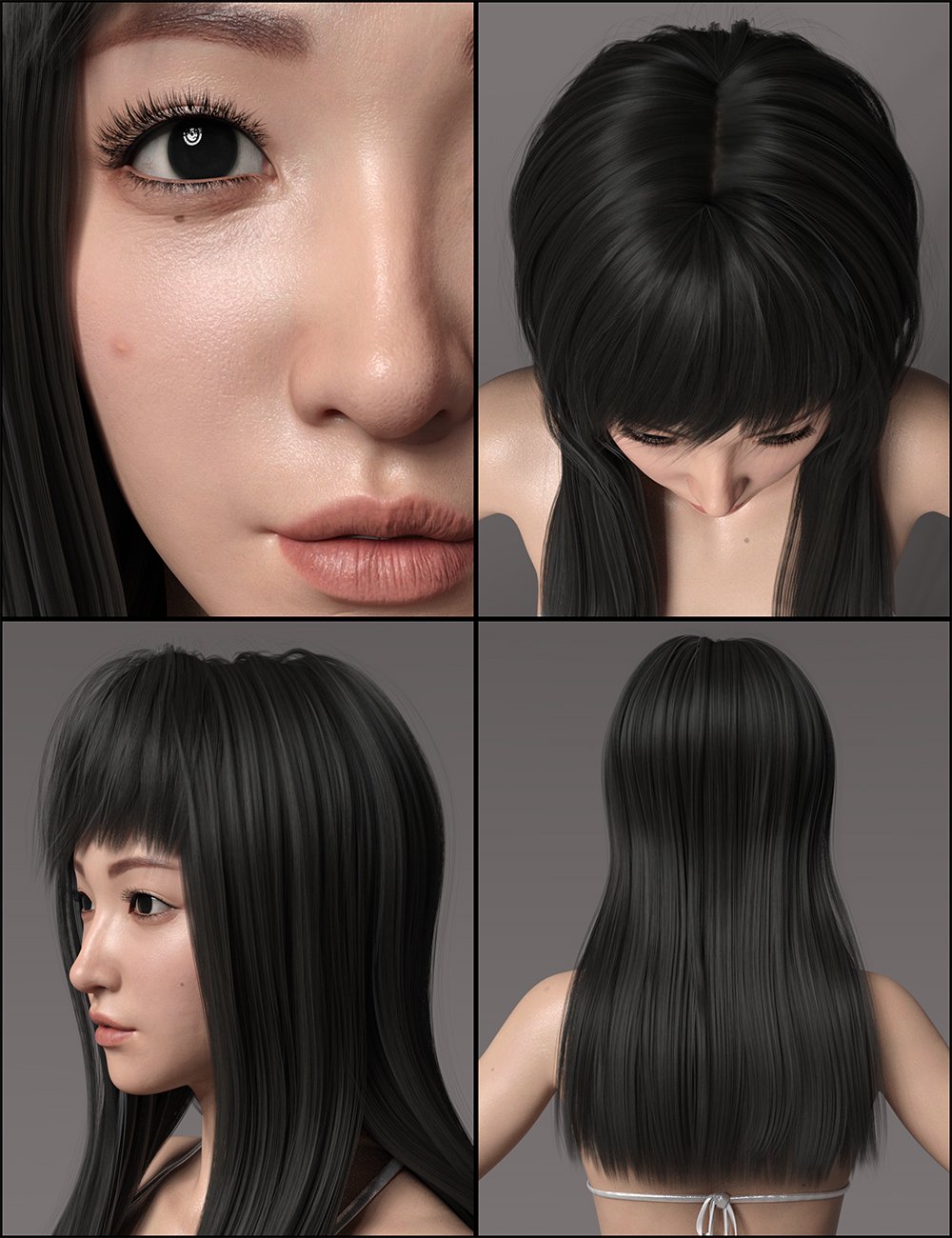 Alice Liu Character with Hair and Expressions for Genesis 8 Female by: Goanna, 3D Models by Daz 3D
