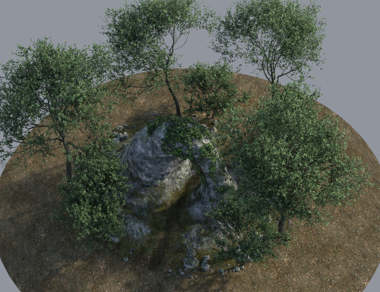 Forest Path Vignette by: vikike176, 3D Models by Daz 3D