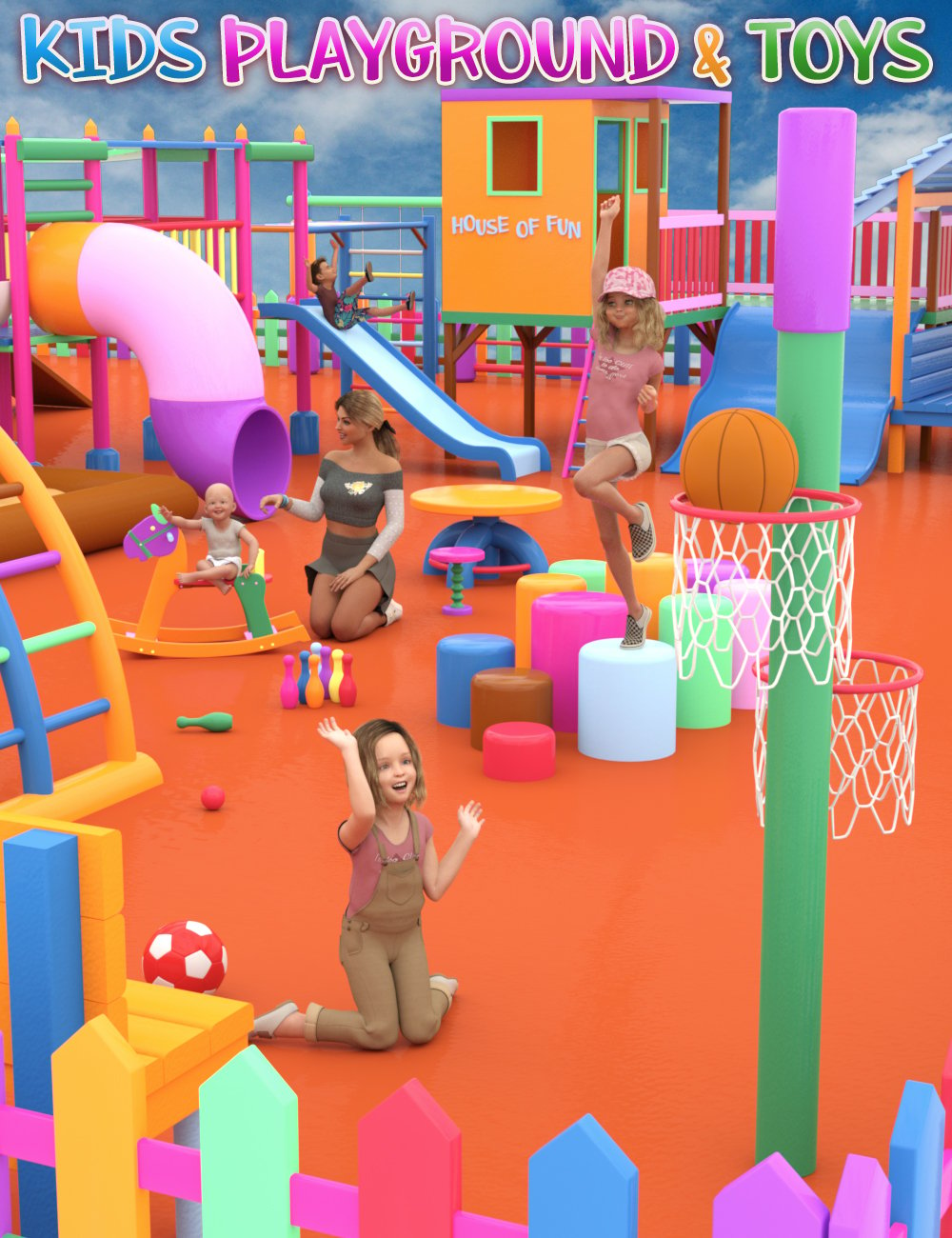Kids Playground and Toys by: Aedilium, 3D Models by Daz 3D