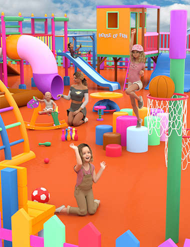 Kids Playground and Toys Kids Playground and Toys by: Aedilium, 3D Models by Daz 3D