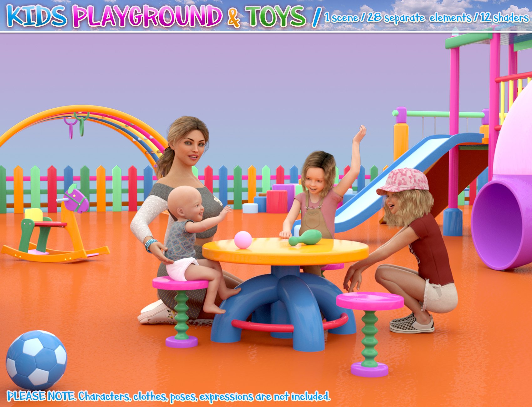 Kids Playground and Toys Kids Playground and Toys by: Aedilium, 3D Models by Daz 3D