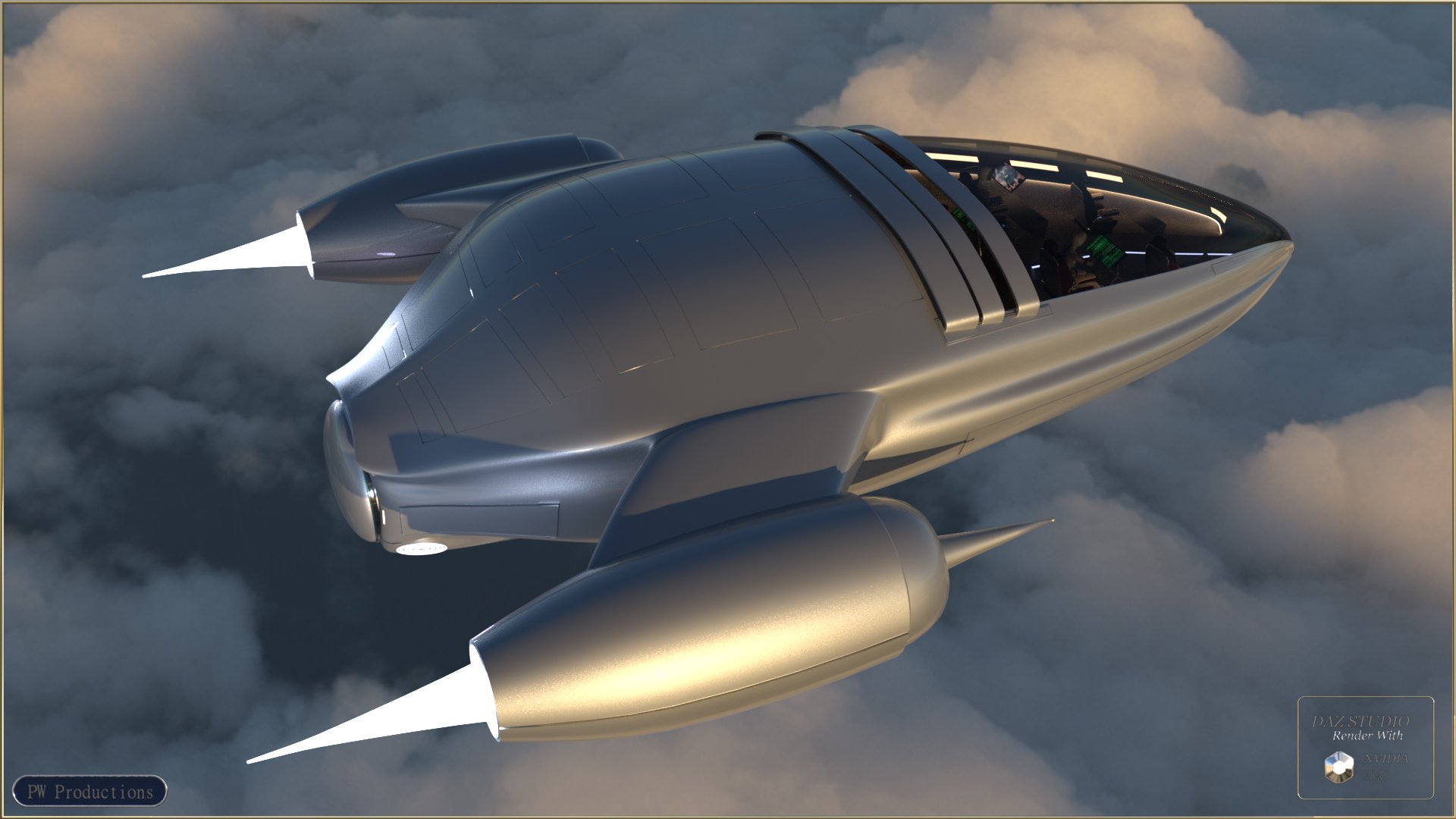 PW Space Ship | Daz 3D