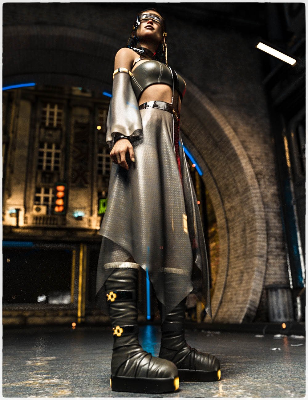 dForce CB Haze Alpha Clothing Set for Genesis 8 Females by: CynderBlue, 3D Models by Daz 3D