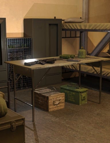 FG Military Barracks by: Fugazi1968Ironman, 3D Models by Daz 3D