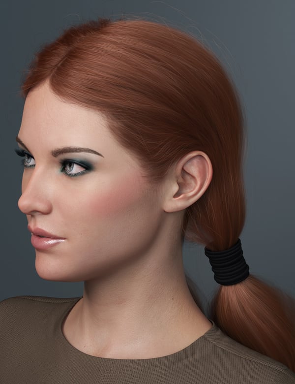 Chunky Pigtails for Genesis 3 and 8 Females | Daz 3D