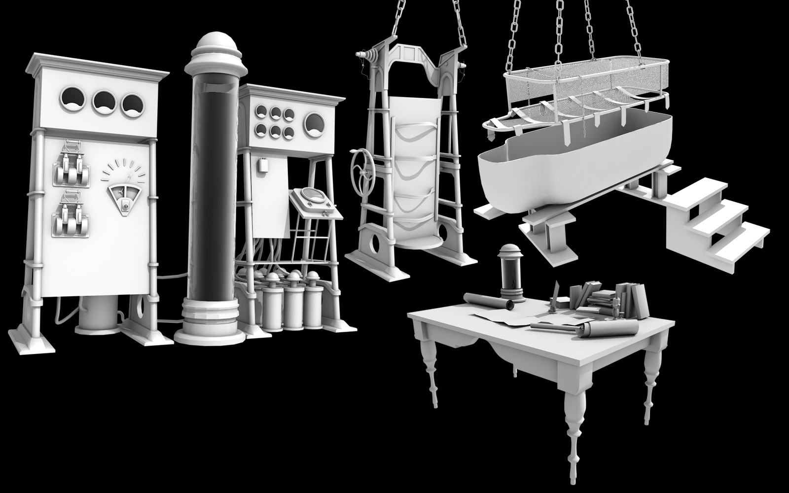 Frankenstein Laboratory by: Ansiko, 3D Models by Daz 3D