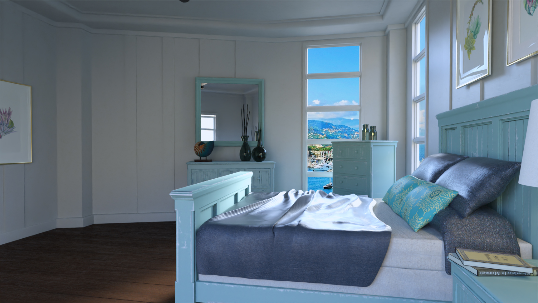 Monaco Bedroom by: , 3D Models by Daz 3D