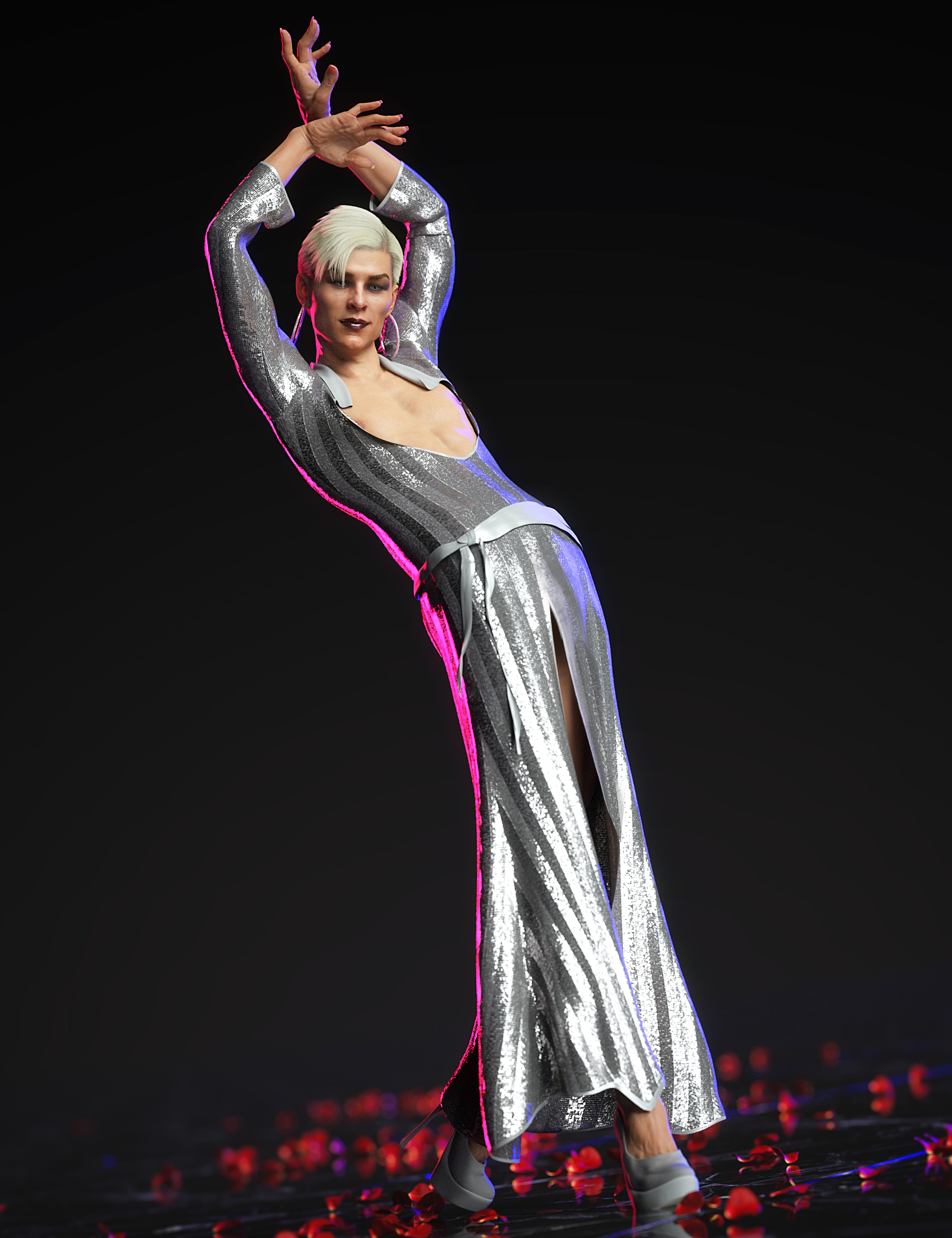 dForce Evening Dress Outfit for Genesis 8 Males
