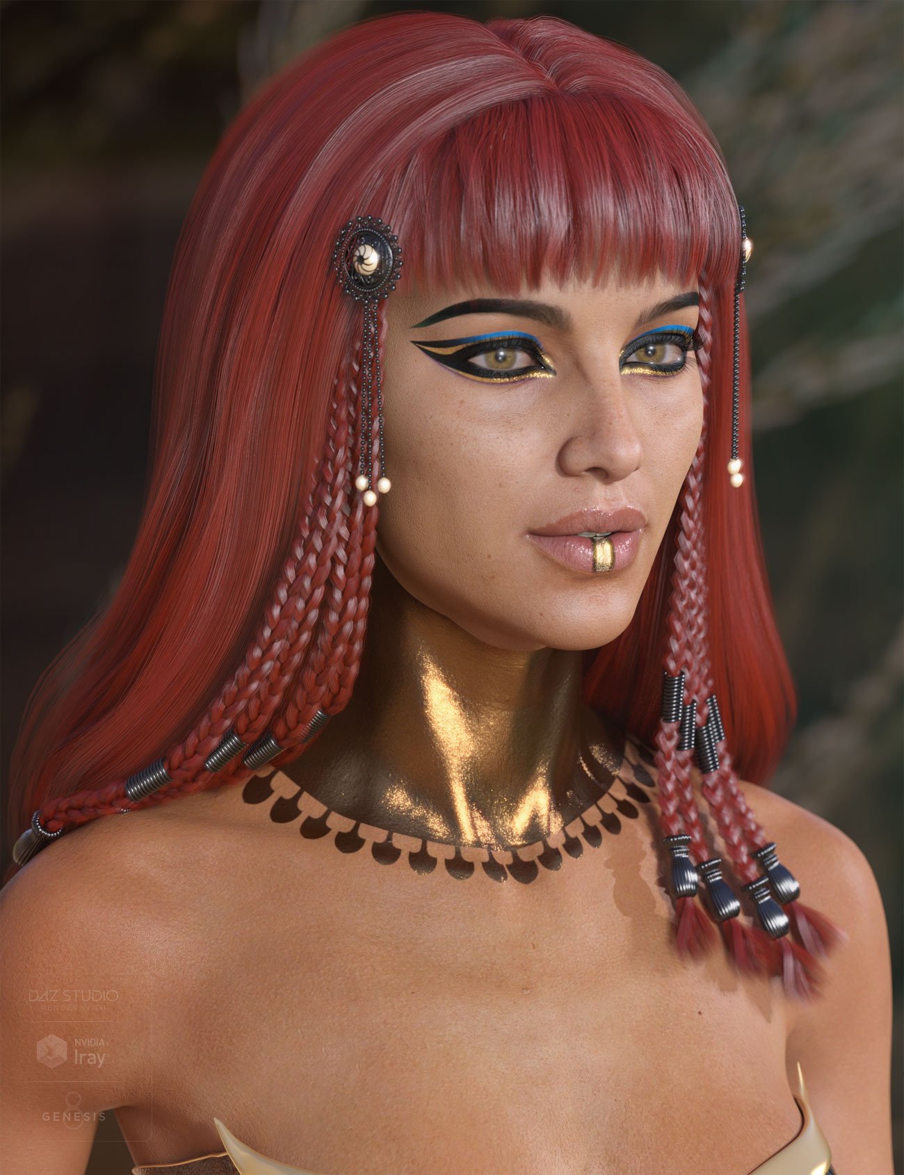 Cleo Hair for Genesis 3 and 8 Female(s)