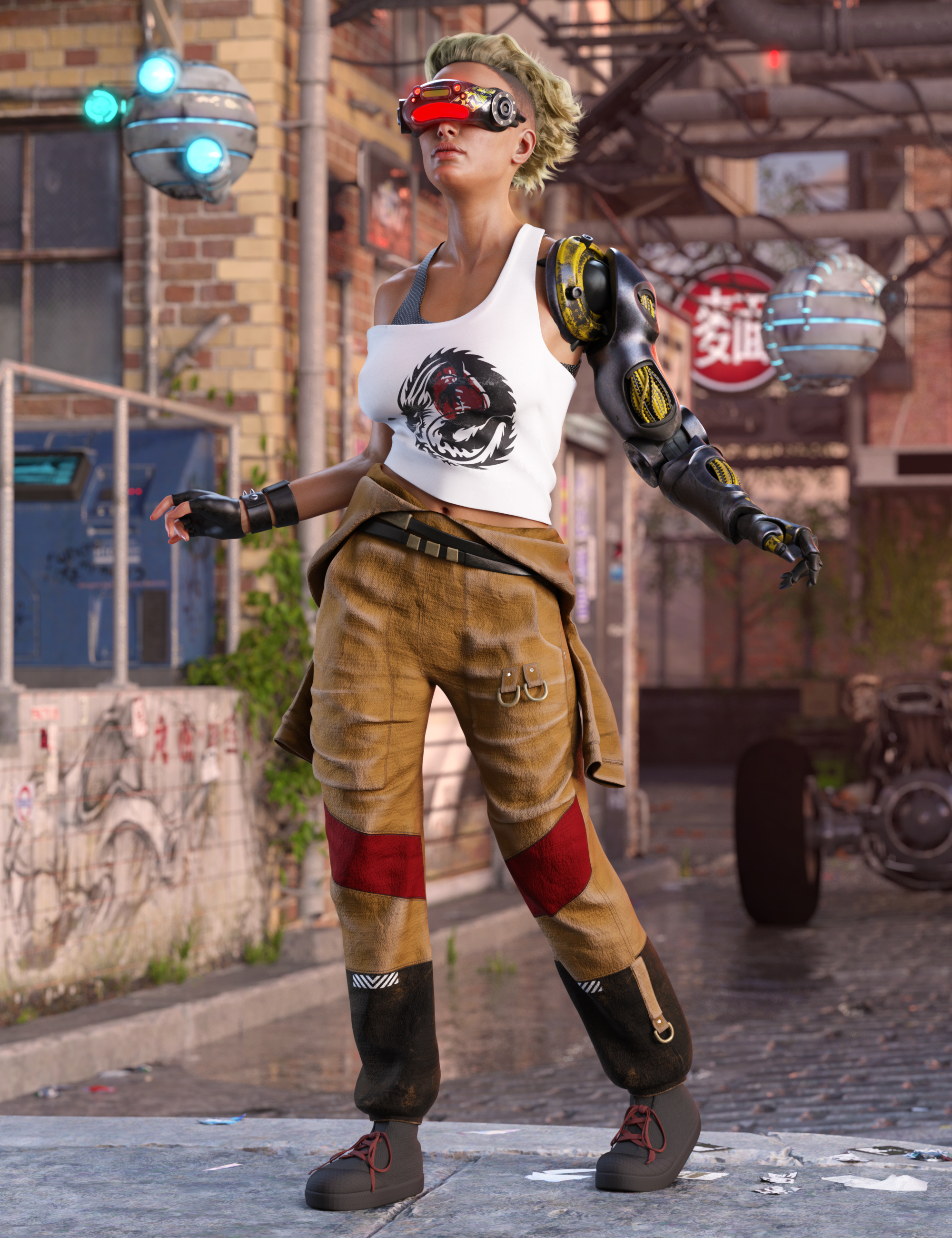 dForce Augmentation Outfit for Genesis 8 Female(s)